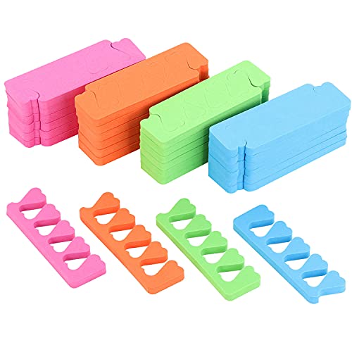 48pcs Sponge Toe Separators Pedicure Set for Nail Polish- Premium Nail Art Pa...