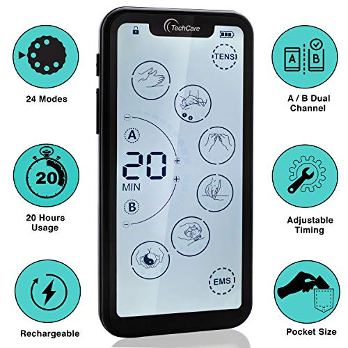Tens Unit Muscle Stimulator 24 Massage Mode Tens EMS Machine Device Touchscre...