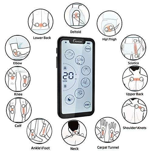 Tens Unit Muscle Stimulator 24 Massage Mode Tens EMS Machine Device Touchscre...