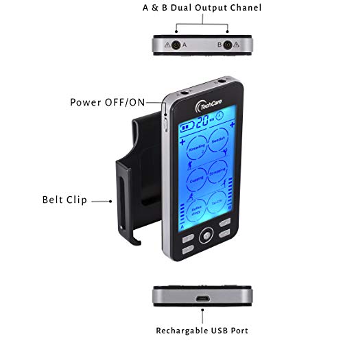 Tens Unit Plus 24 Rechargeable Electronic Pulse Massager Machine Multi Mode D...