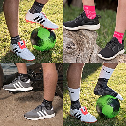 TechWare Pro Ankle Brace Compression Sleeve - Relieves Achilles Tendonitis, J...