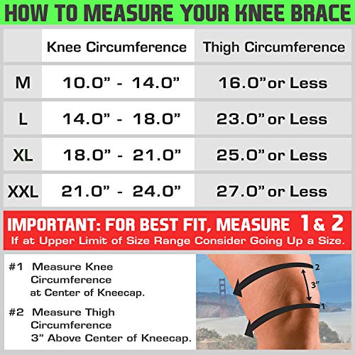 TechWare Pro Knee Brace Support - Relieves ACL, LCL, MCL, Meniscus Tear, Arth...