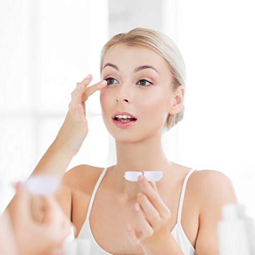 Teemico 60 Pcs Colorful Contact Lens Case Bulk Eye Lense Box Holder Container...