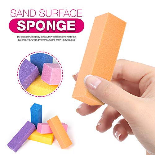 10pcs Nail Files And Buffers, Teenitor Professional Manicure Tool 5pcs 100/18...