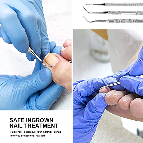 3pcs Ingrown toenail tool, Toenail File And Lifters, [ Upgraded ] Teenitor Pr...