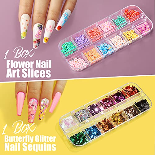 50 Sheets Nail Art Stickers, Teenitor Nail Art Decoration Kit with Nail Decal...