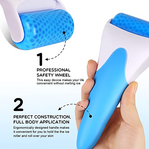Ice Roller For Face Eye Puffiness, Teenitor Ice Face Roller Massager TMJ Migr...
