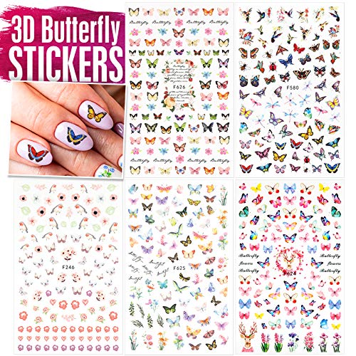 Nail Art Brushes, Nail Dotting Tools, Teenitor Nail Art Design Kit with Butte...
