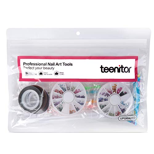 Nail Art Brushes, Teenitor 3D Nail Art Paiting Polish Design Kit with 15 Nail...