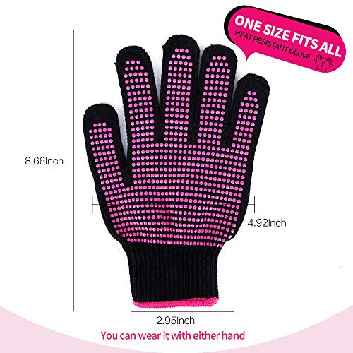 Teenitor 2 Pcs Heat Resistant Gloves With Silicone Bumps, (New Upgraded ) Pro...