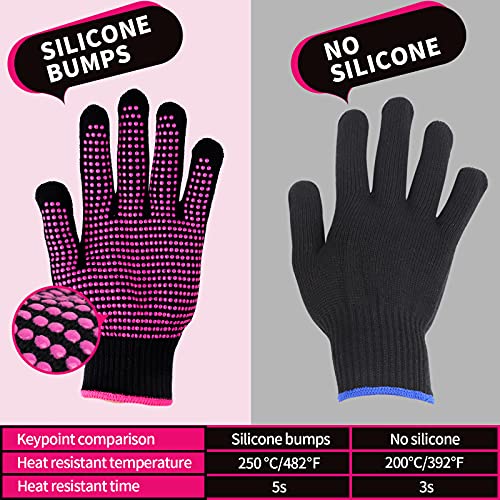 Teenitor 2 Pcs Heat Resistant Gloves With Silicone Bumps, (New Upgraded ) Pro...