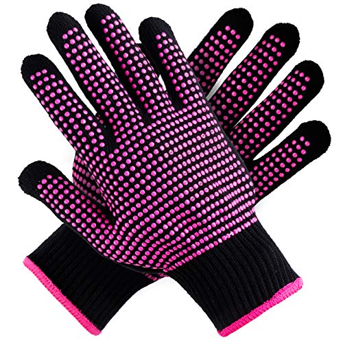 Teenitor 2 Pcs Heat Resistant Gloves With Silicone Bumps, (New Upgraded ) Pro...