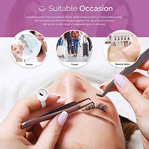 Teenitor 200 Pack Eyelashes Extension Volume Lashes Fan Blossom Cups, Glue Ho...