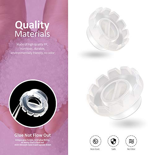 Teenitor 200 Pack Eyelashes Extension Volume Lashes Fan Blossom Cups, Glue Ho...