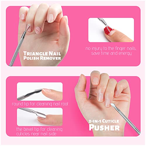 Teenitor Nail Polish Gel Remover Tools Kit with Nail Polish Remover Bottle Na...