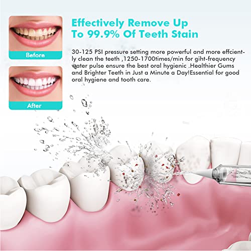 Dental Water Flosser for Teeth, 10 Mode & 7 Multifunction Jet Tips Oral Irrig...