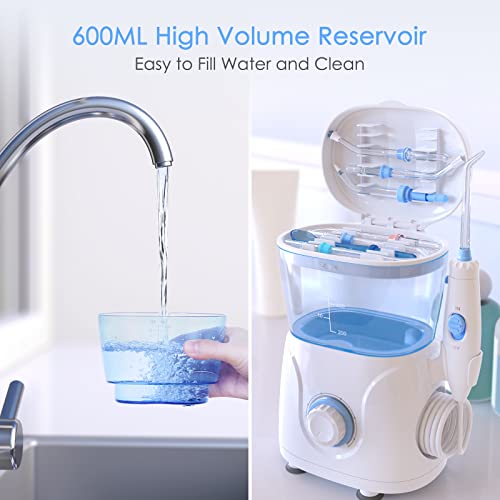 Dental Water Flosser for Teeth, 10 Mode & 7 Multifunction Jet Tips Oral Irrig...