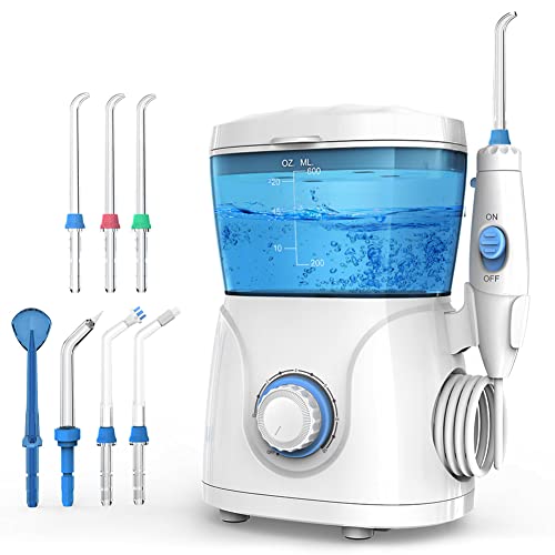 Dental Water Flosser for Teeth, 10 Mode & 7 Multifunction Jet Tips Oral Irrig...
