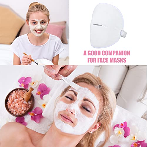 3 Pieces Reusable Face Towel Mask Cold Hot Compress Facial Steamer Towel Mask...