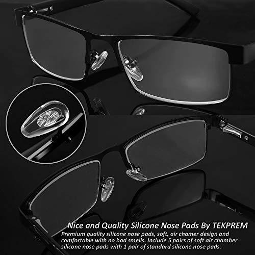 Eyeglass Nose Pads, TEKPREM Eyeglasses Repair Kit with 5 Pairs of Air Chamber...
