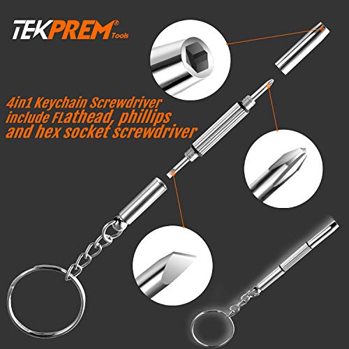 Eyeglass Nose Pads, TEKPREM Eyeglasses Repair Kit with 5 Pairs of Air Chamber...