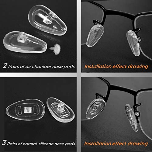 Eyeglass Repair Tools Kit, TEKPREM Glasses Screwdriver Set with Screws, Nose ...