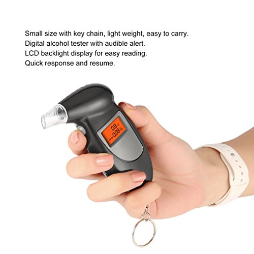 Tektrade Professional Breathalyzer Keychain, Portable Breath Alcohol Tester R...