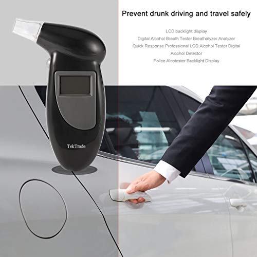 Tektrade Professional Breathalyzer Keychain, Portable Breath Alcohol Tester R...