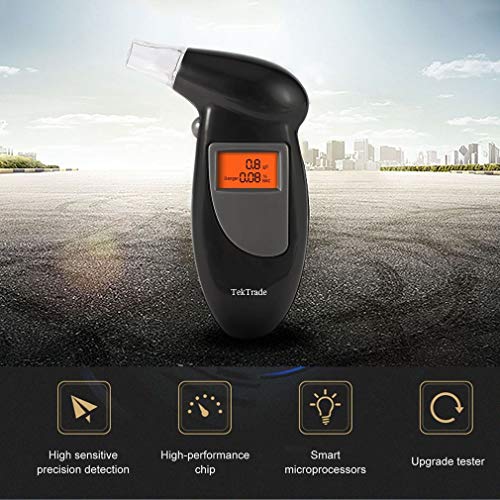 Tektrade Professional Breathalyzer Keychain, Portable Breath Alcohol Tester R...