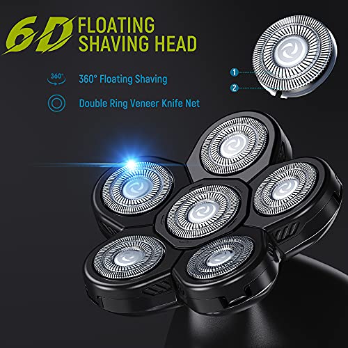 Head Shavers for Bald Men, Upgraded 5-in-1 Electric Razor for Men, IPX7-Water...