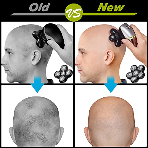 Head Shavers for Bald Men, Upgraded 5-in-1 Electric Razor for Men, IPX7-Water...