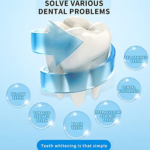 Teeth Whitening Kit, Teeth Whitening Gel with LED Accelerator Light and Tray ...