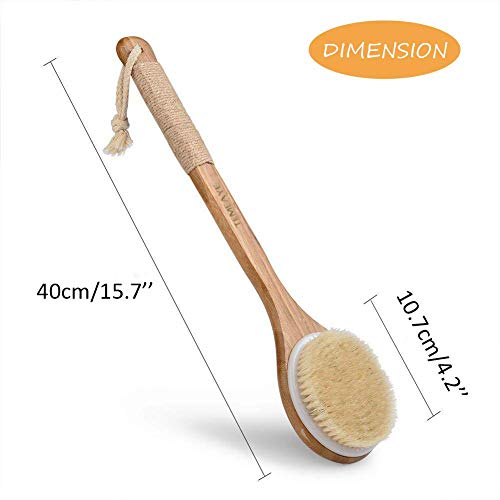 Dry Body Brush,Gentle Exfoliation,Remove Cellulite,Lymphatic Drainage,Slong B...