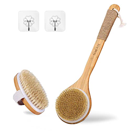 Dry Body Brush,Gentle Exfoliation,Remove Cellulite,Lymphatic Drainage,Slong B...