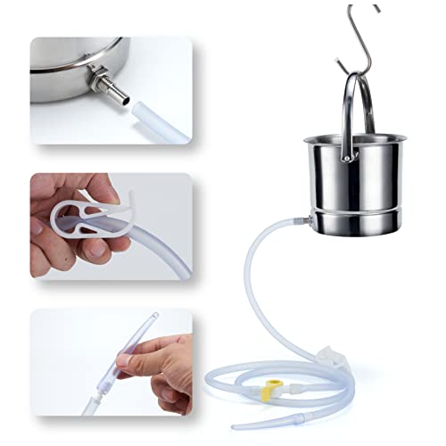 TEMONTIAN Coffee Enema Bucket Kit, Stainless Steel Bucket, Home Colonic Kit，...