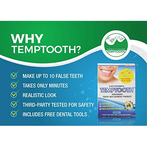 Temptooth #1 Seller Trusted Patented Temporary Tooth Replacement Product