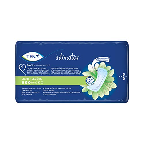Tena Incontinence Ultra Thin Pads for Women, Light, Regular, 30 Count
