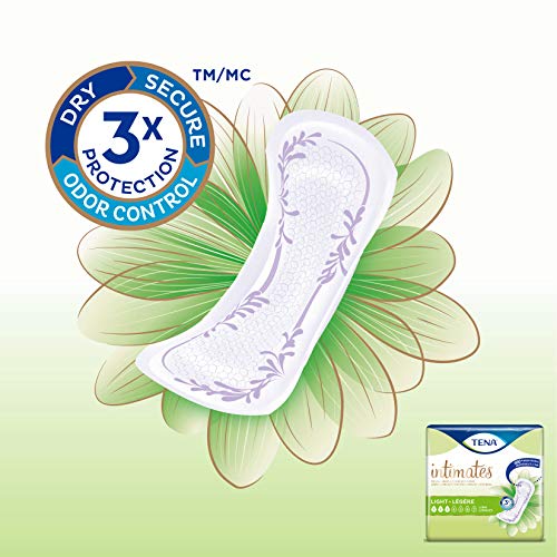 Tena Incontinence Ultra Thin Pads for Women, Light, Regular, 30 Count