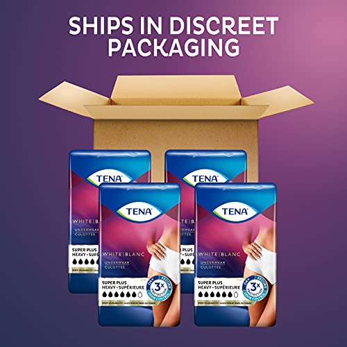 TENA Incontinence Underwear for Women, Super Plus Absorbency, Large, 64 Count...