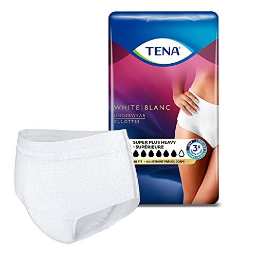 TENA Incontinence Underwear for Women, Super Plus Absorbency, Large, 64 Count...