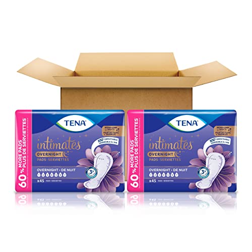Tena Intimates Overnight Absorbency Incontinence/Bladder Control Pad with Lie...