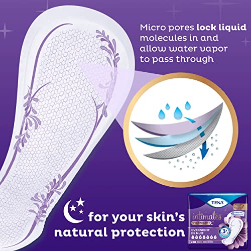 Tena Intimates Overnight Absorbency Incontinence/Bladder Control Pad with Lie...