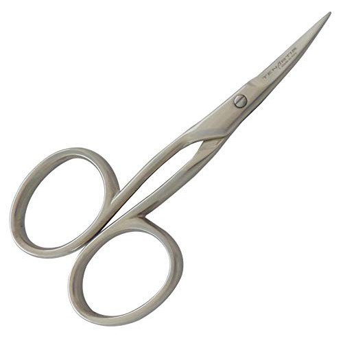 Left Handed Curved Scissors for Embroidery, Nail and Cuticle - Tenartis Made ...