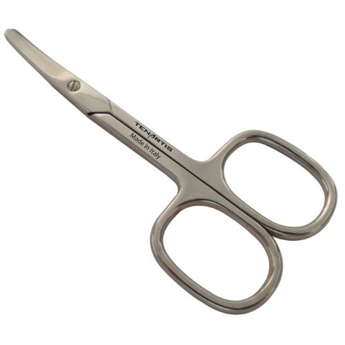 Tenartis Baby Nail Scissors with Curved Blades and Round Tips - Made in Italy...