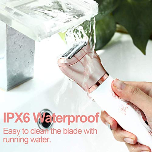 Electric Razor for Women, Tencoz Hair Removal for Women 2 in 1 Wet & Dry Rech...