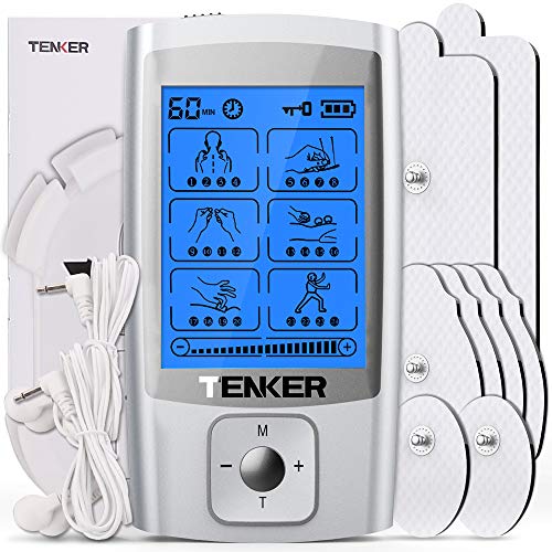 TENKER TENS EMS Unit Muscle Stimulator, 24 Modes TENS Machine for Pain Relief...