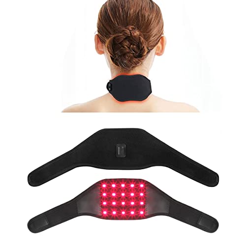TENQIU Red Light Therapy for Neck Wrap, Near Infrared Lamp Therapy Pad with T...