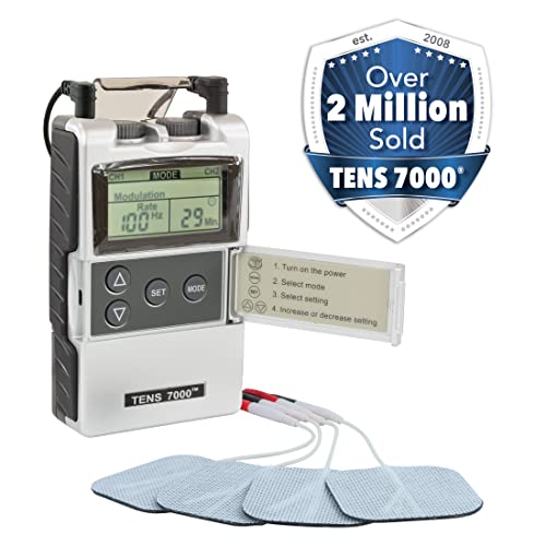 TENS 7000 Digital TENS Unit with Accessories - TENS Unit Muscle Stimulator fo...