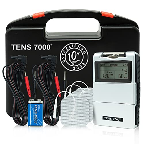 TENS 7000 Digital TENS Unit with Accessories - TENS Unit Muscle Stimulator fo...