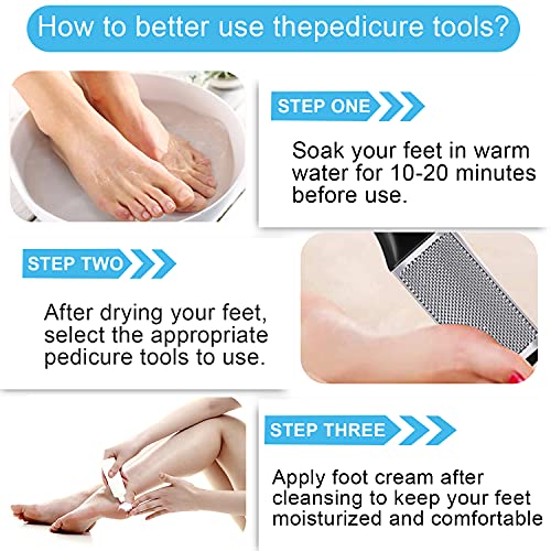 Pedicure Kit,27 in 1 Stainless Steel Professional Pedicure Tools Set Foot Cal...